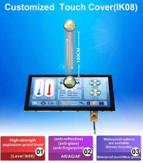 optical bonding enhances the durability of the custom touch panel by making it more resistant to shock and vibration..jpg