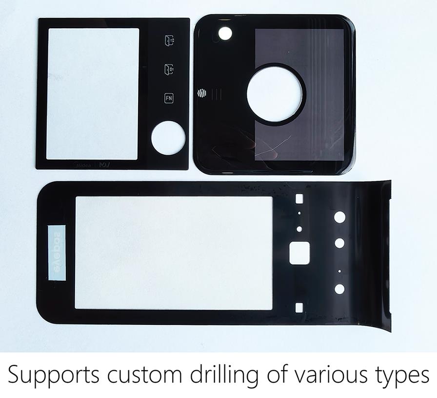 Custom drilling of various types cover lens.jpg