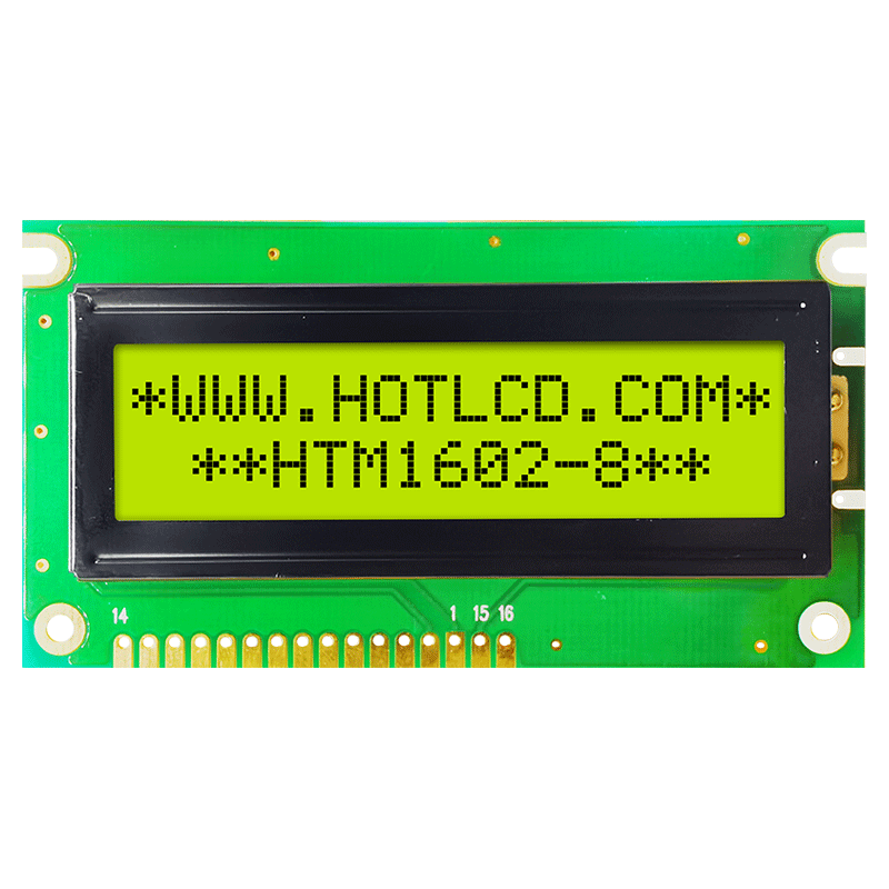 2X16 character LCD model STN+ yellow green backlight Arduino display