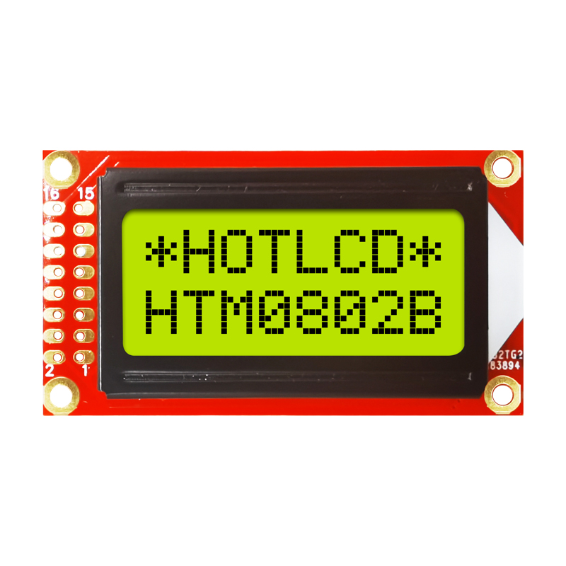 8x2 Character mono LCD | STN+ Yellow/Green Display with Yellow/Green Side Backlight Arduino