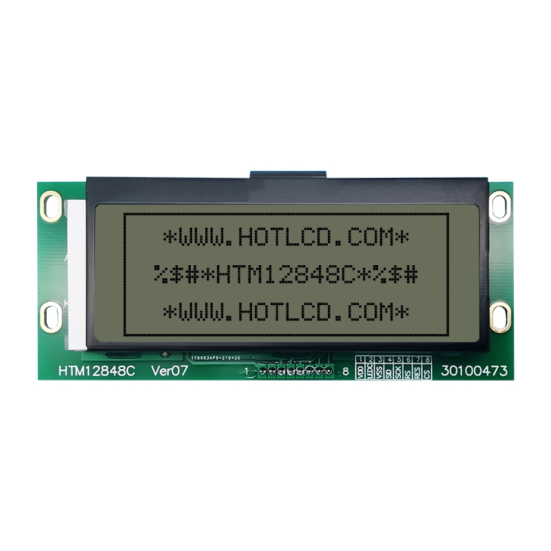 128X48 Graphic LCD Module FSTN + Display  with White Side Backlight