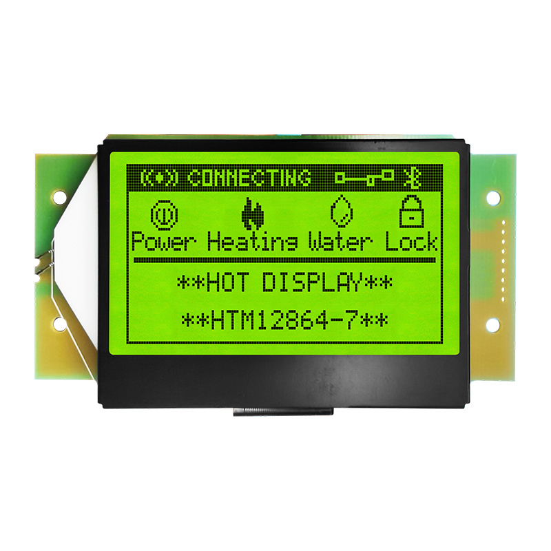 128X64 Graphic LCD Module | STN+ Yellow/Green Display with Green Backlight