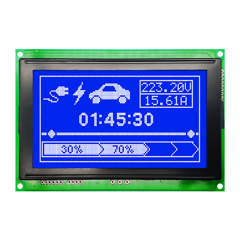 128X64 Graphic LCD Module | STN- Blue Display with White Backlight and Negative Voltage