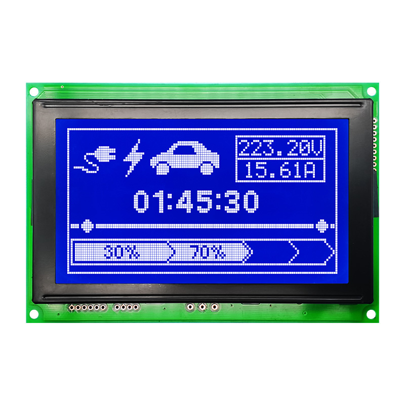 128X64 Graphic LCD Module | STN- Blue Display with White Backlight and Negative Voltage