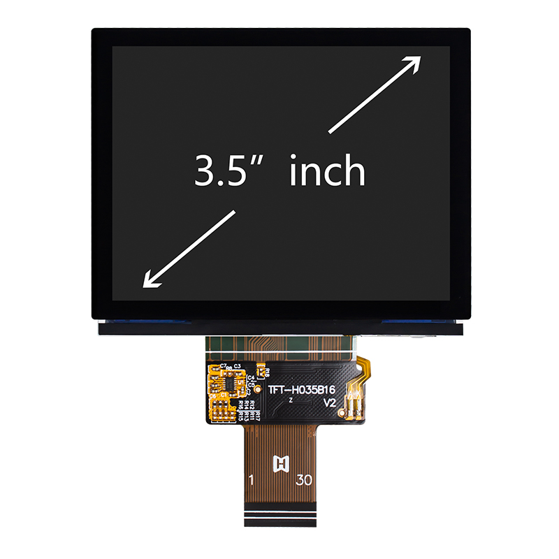 3.5 inch 640x480 pixels IPS TFT MIPI interface wide temperature with black cover