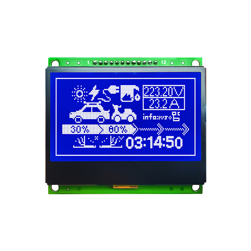 128X64 Graphic LCD Display STN - Blue Display with White Backlight