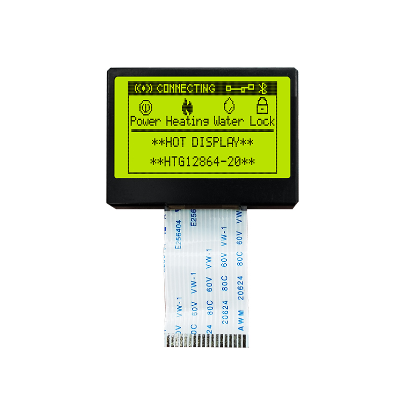 128X64 Graphic LCD Module STN+ Yellow/Green Display with Yellow/Green Backlight