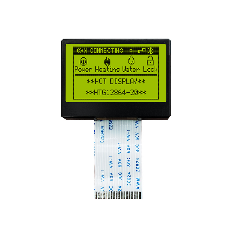 128X64 Graphic LCD Module STN+ Yellow/Green Display with Yellow/Green Backlight