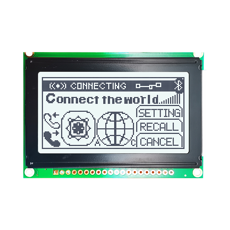 128X64 Graphic LCD Module | FSTN+ Display with White Side Backlight and Negative Voltage