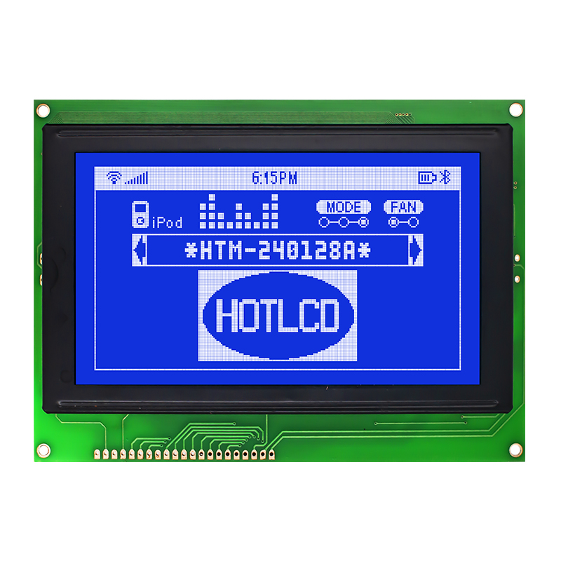 240X128 Graphic LCD Module STN - Blue Display with White Backlight