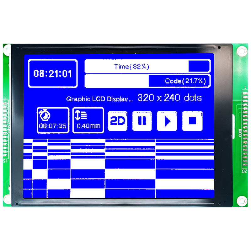 320X240 Graphic LCD Module | STN - Blue Display with White Backlight