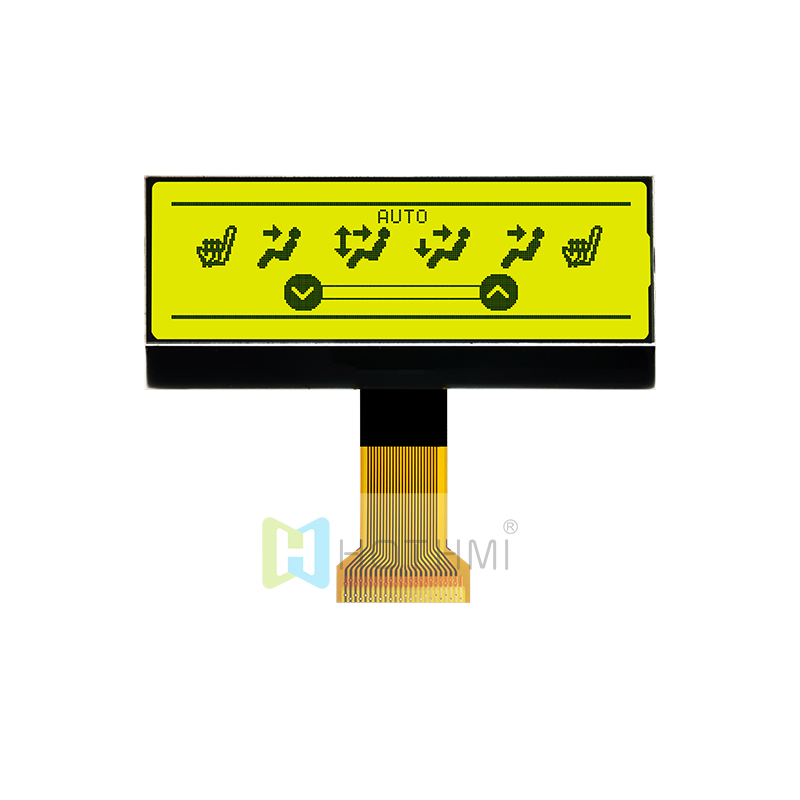 3.1" 240x64 Graphic COG LCD Module STN + Yellow/Green Display with Yellow/Green Backlight