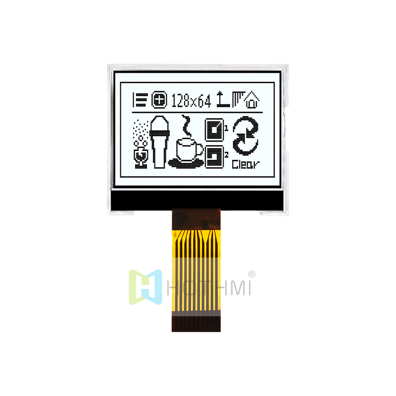 1.5"inch 128x64 Graphic COG LCD  SPI | FSTN+ Display with Side White Backlight