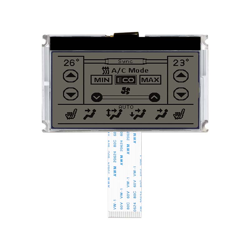 2.9 inch 240X120 graphic COG LCD module FSTN+ display with white backlight UC1608