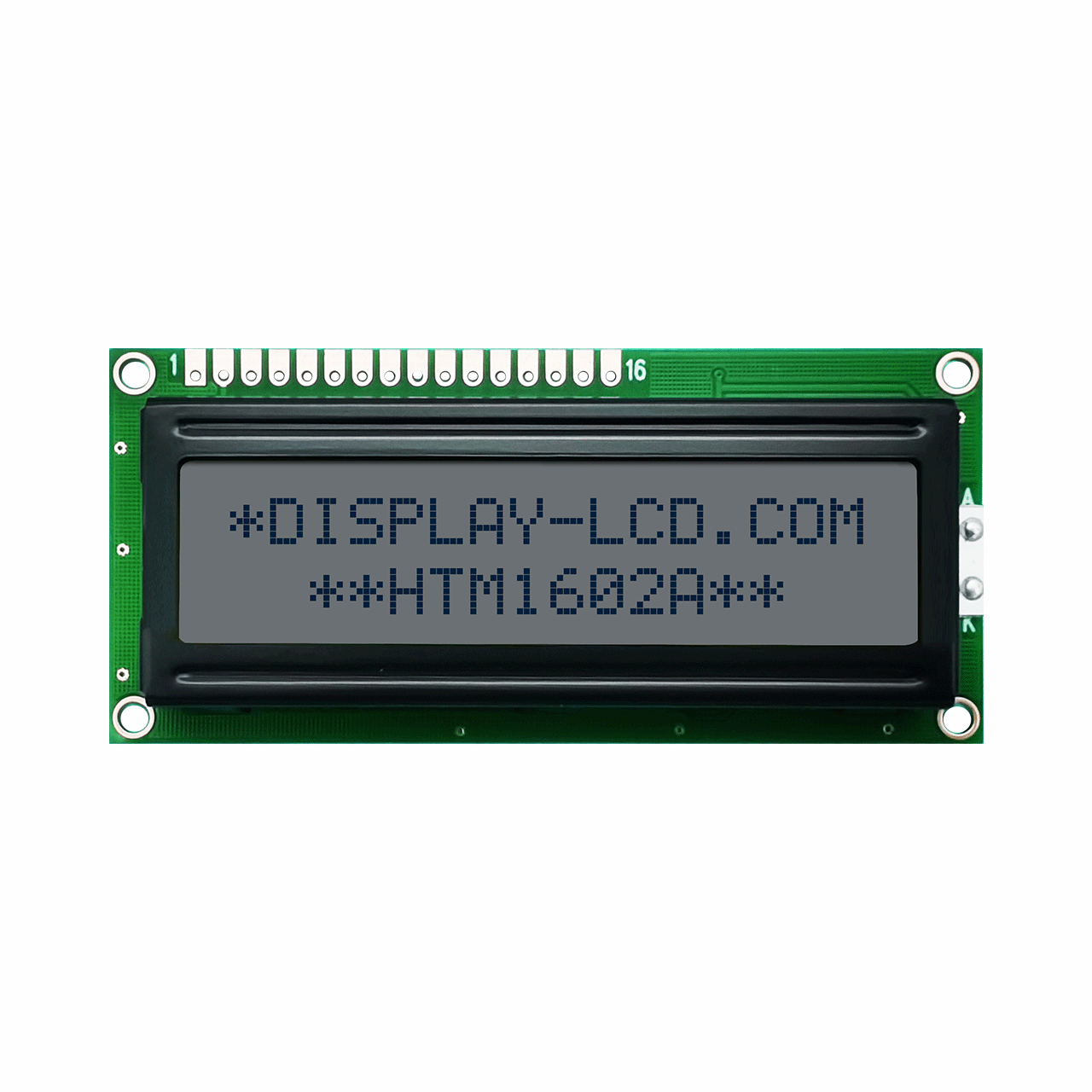 2X16 Character LCD Module Display | STN+ Gray Display with yellow/green Side Backlight-Arduino