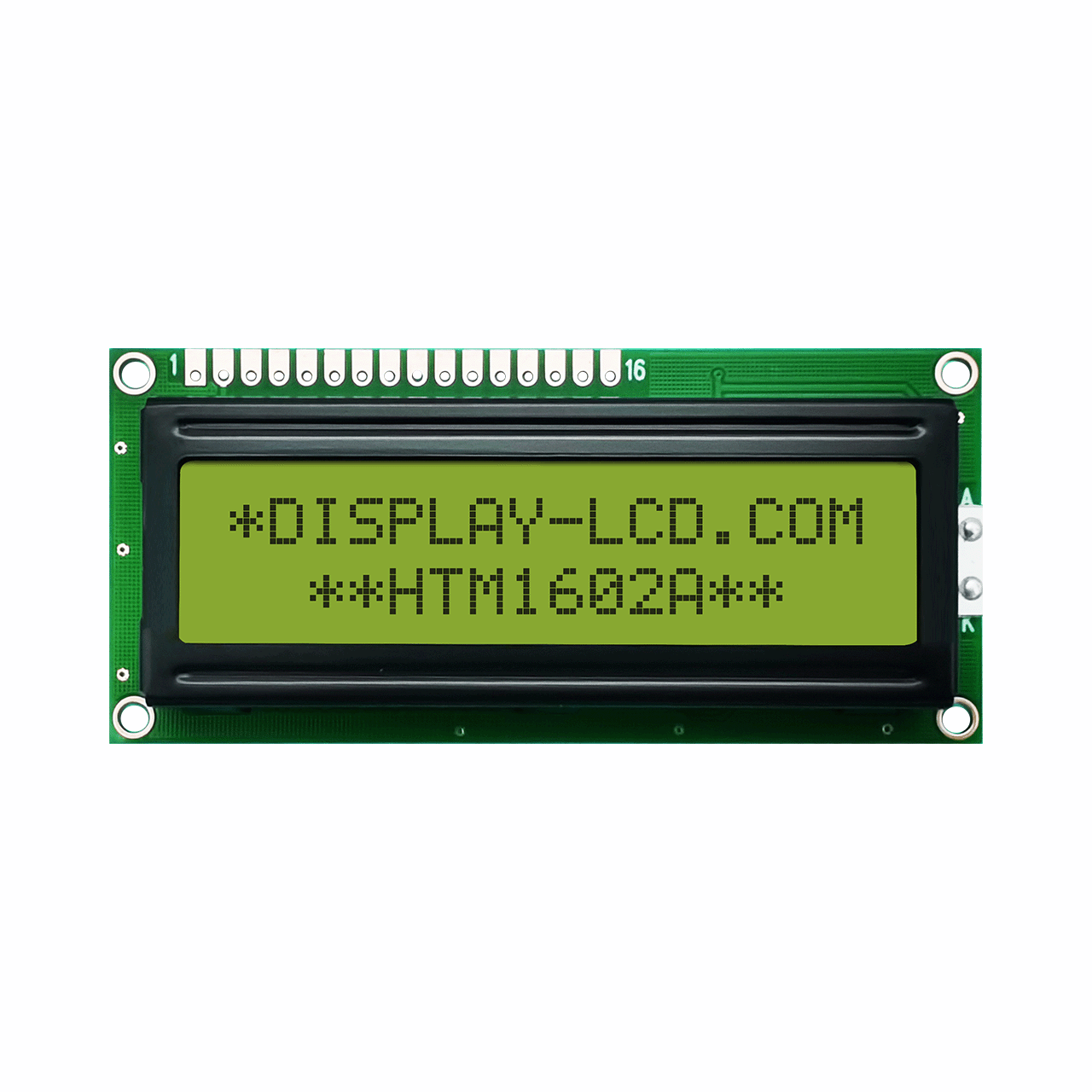 2X16 Character LCD Module Display | STN+ Yellow/Green with Side Yellow/Green Backlight-Arduino