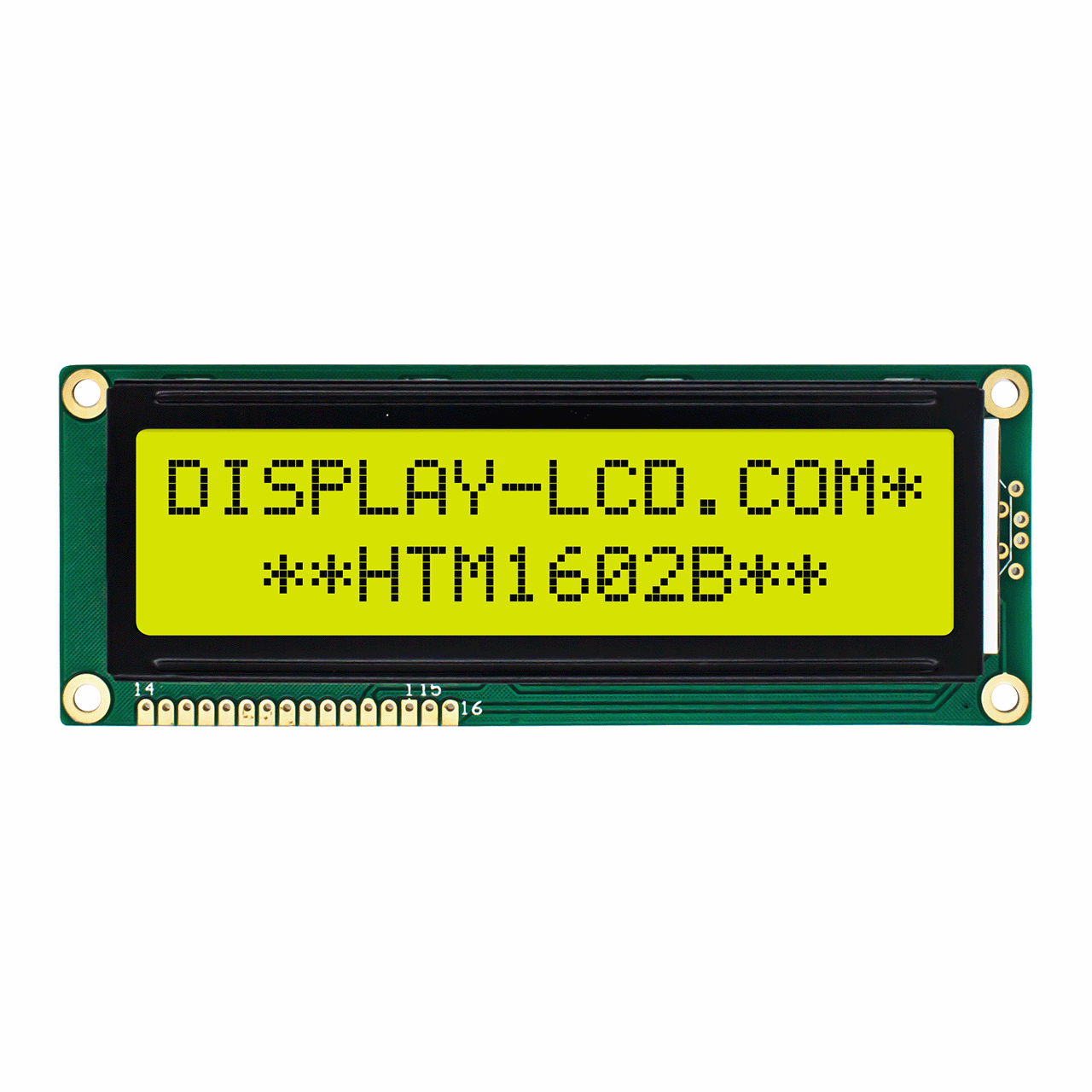 2X16 Character LCD Module Display | STN+ Gray Display with yellow/green Side Backlight-Arduino