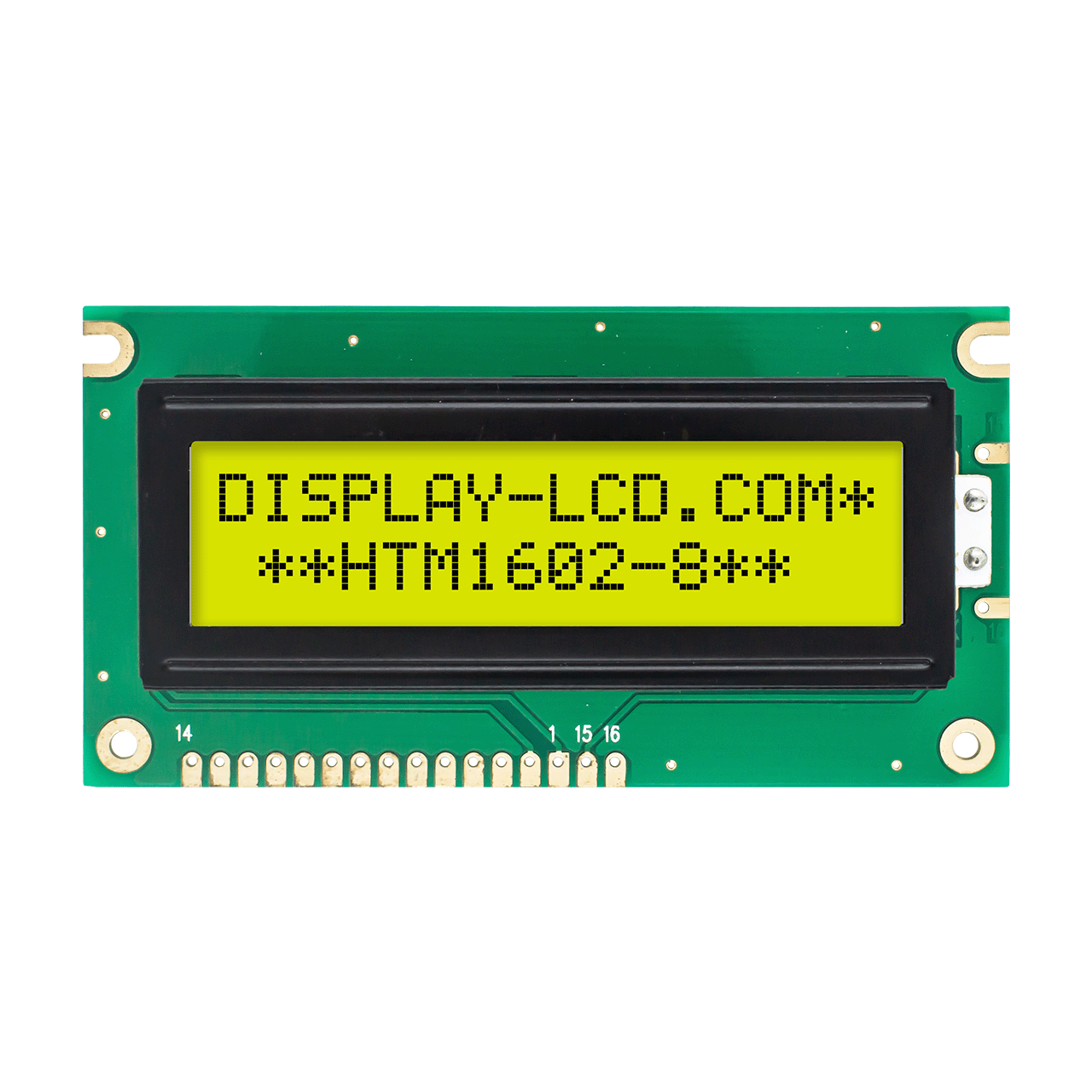 2X16 Character LCD Module Display | STN+ Gray Display with yellow/green Side Backlight-Arduino