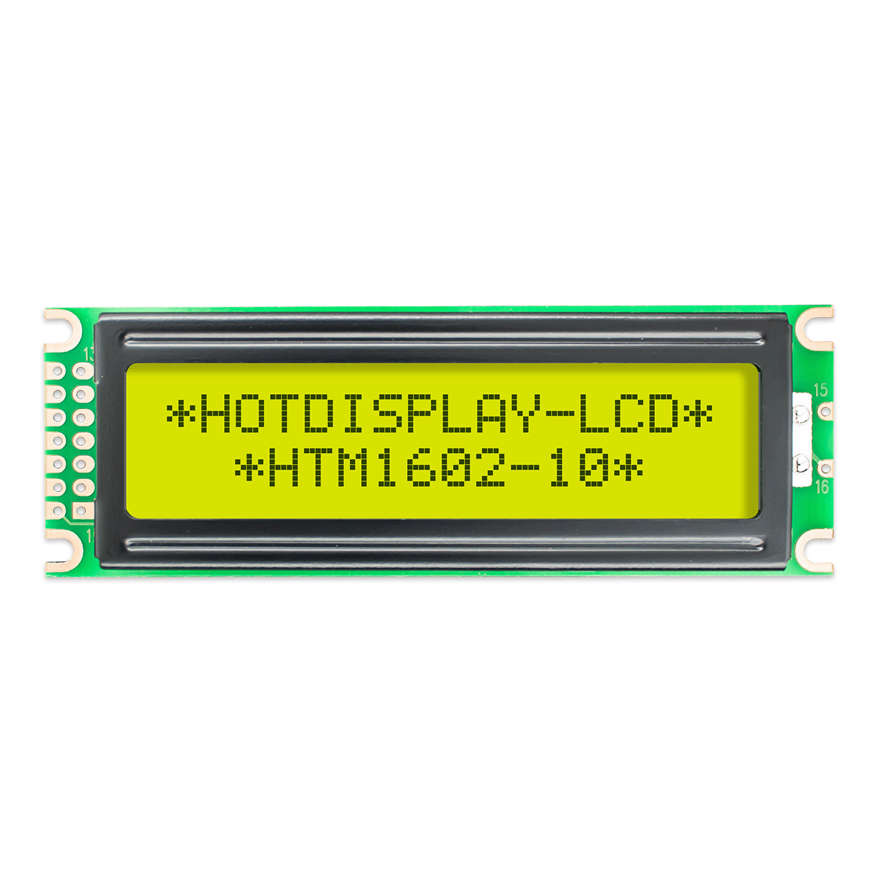 2X16 Character LCD STN+ Gray Display with Yellow/Green Backlight Arduino display