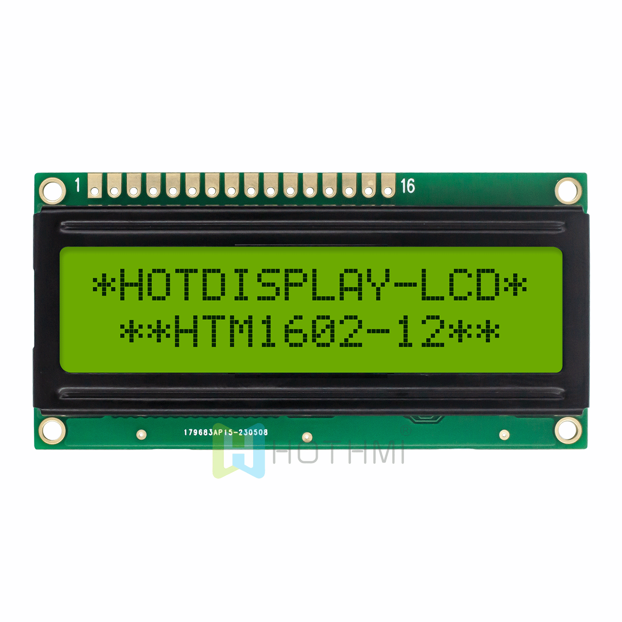 Monochrome-2X16 character LCD module display | STN+ yellow-green with yellow/green side backlight-Arduino