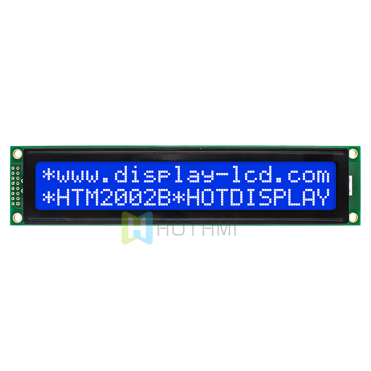 Arduino-20X2 character monochrome LCD module/STN blue negative display/white backlight/white text on blue background/5.0V/ST7066U control