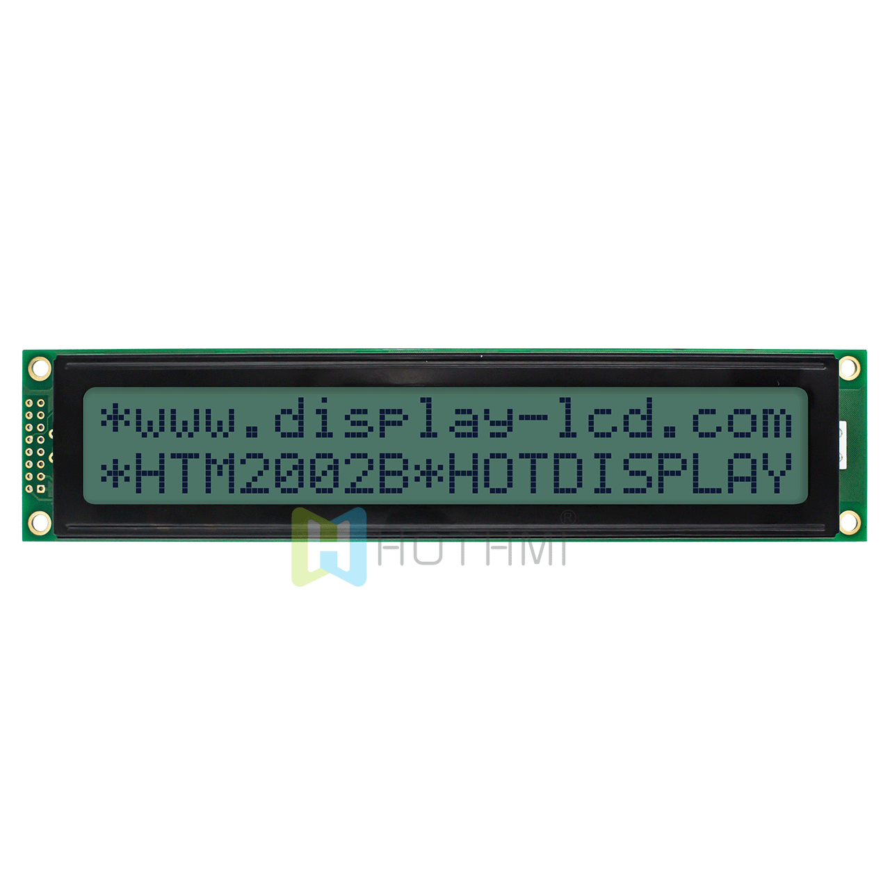 20X2 character monochrome LCD screen module/STN front display/yellow-green backlight/5.0V/ST7066U control/Adruino/transflective display/wide temperatur