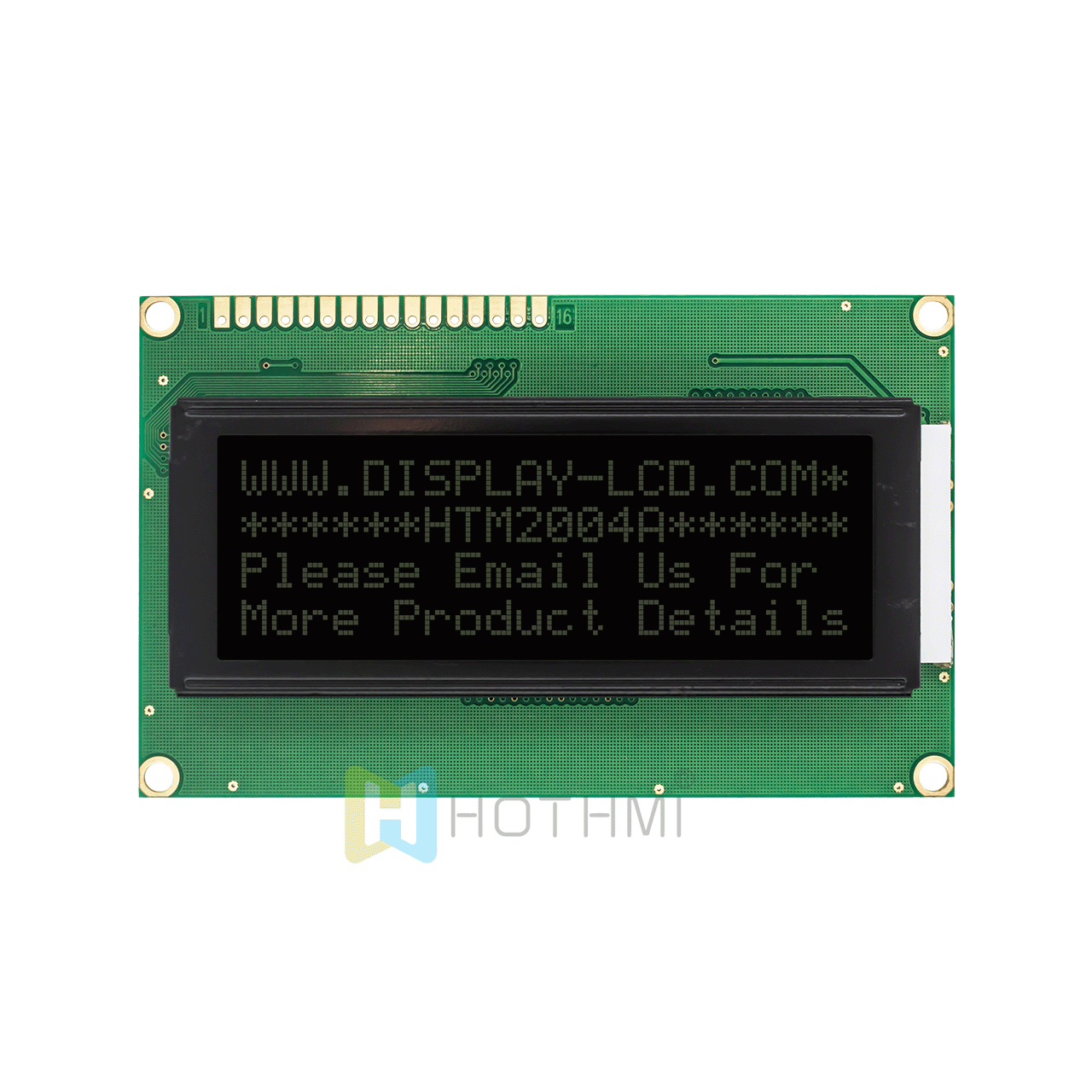 20x4 | Monochrome character LCD display | DSTN - | With white side backlight | Arduino display | Transflective | Adruino | White text on black background | 3.3v/5.0v | ST7066 control