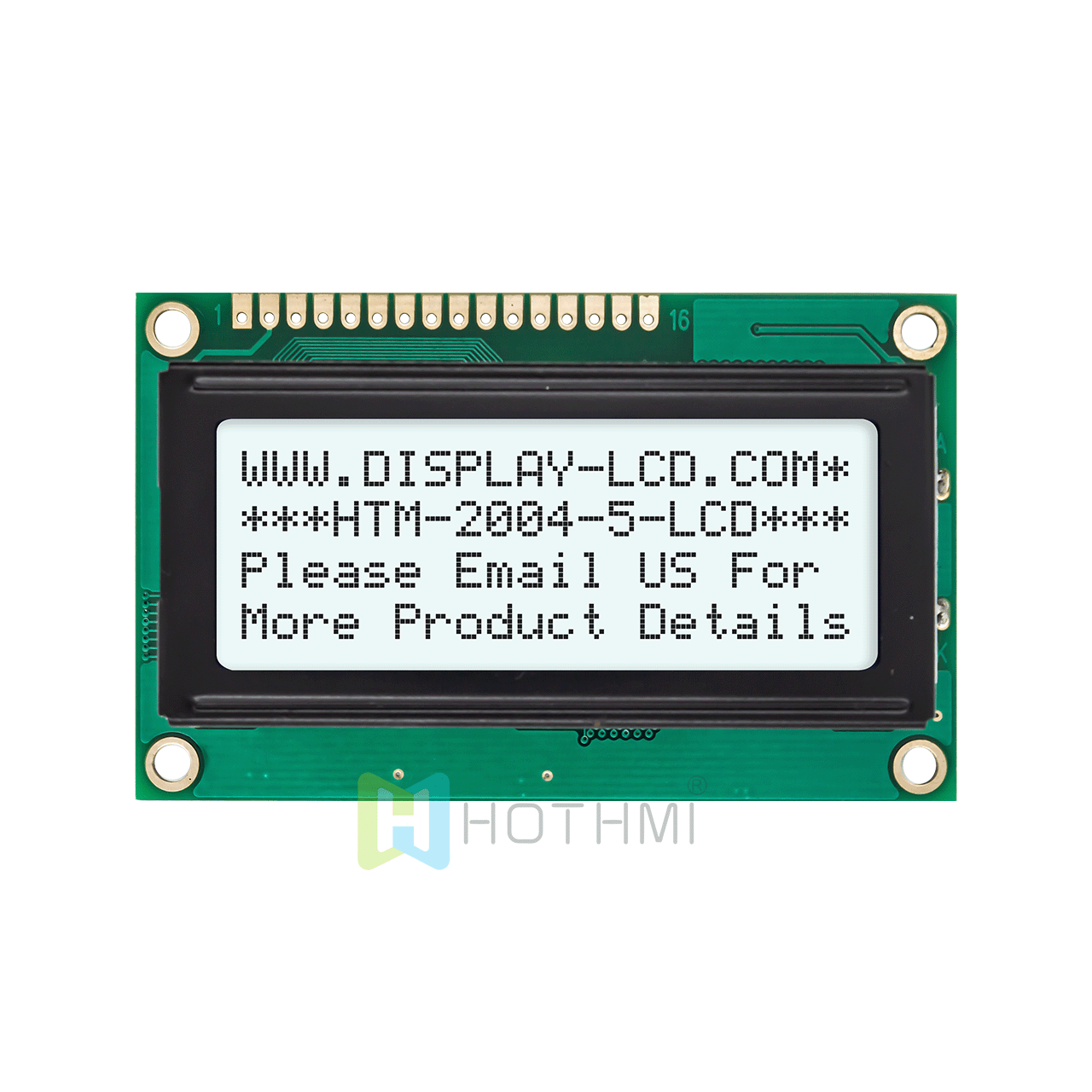 3.3v/5.0v/4X20 monochrome character LCD module/FSTN positive display/white backlight/white background with gray characters/Arduino/transflective LCD display