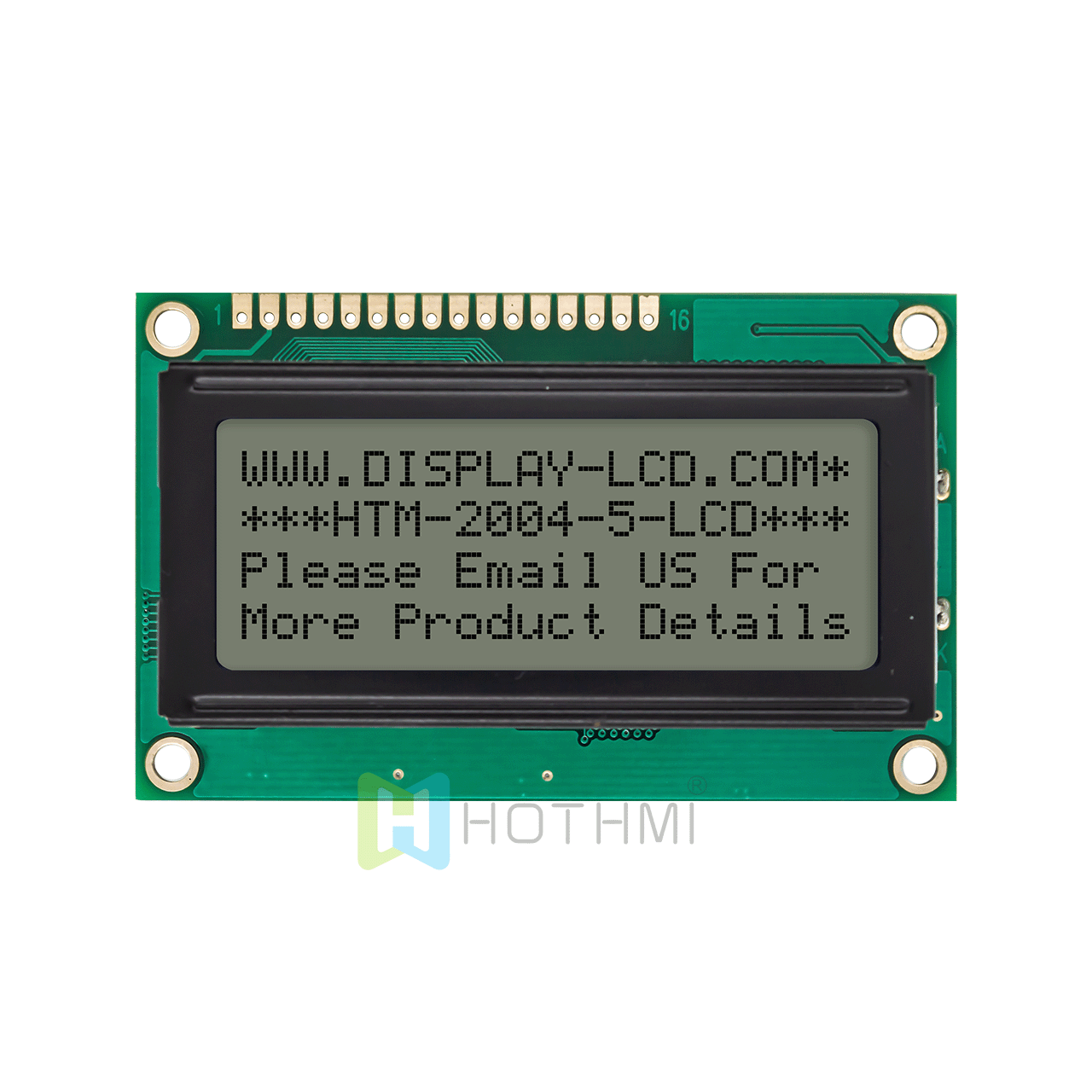 3.3v/5.0v/4X20 monochrome character LCD module/FSTN positive display/white backlight/white background with gray characters/Arduino/transflective LCD display