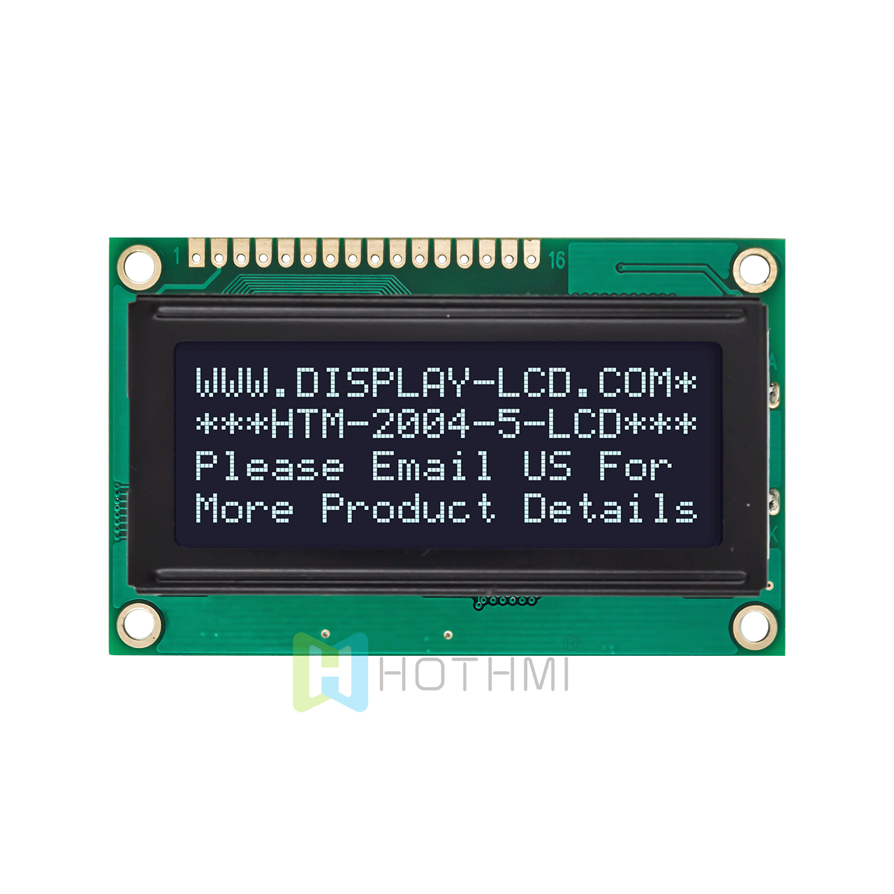 4x20 character LCD | DSTN- monochrome display | with white backlight | white text on black background | 5.0V | Arduino | st7066u