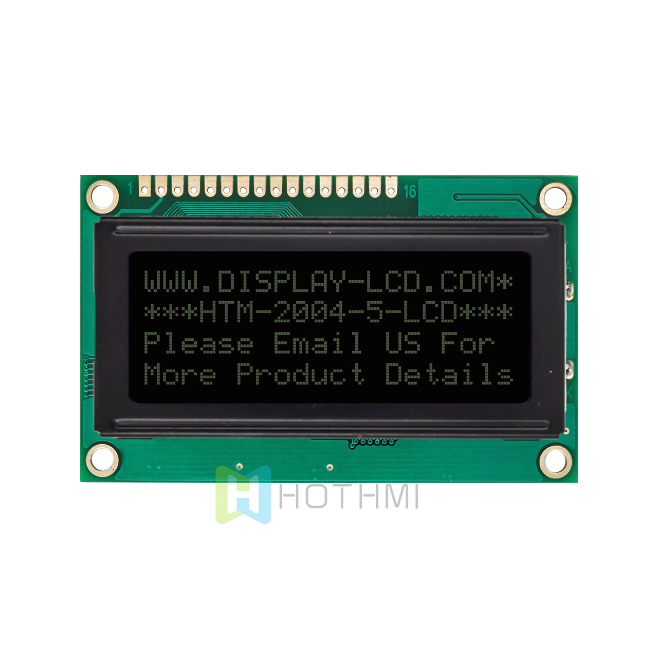 4x20 character LCD | DSTN- monochrome display | with white backlight | white text on black background | 5.0V | Arduino | st7066u