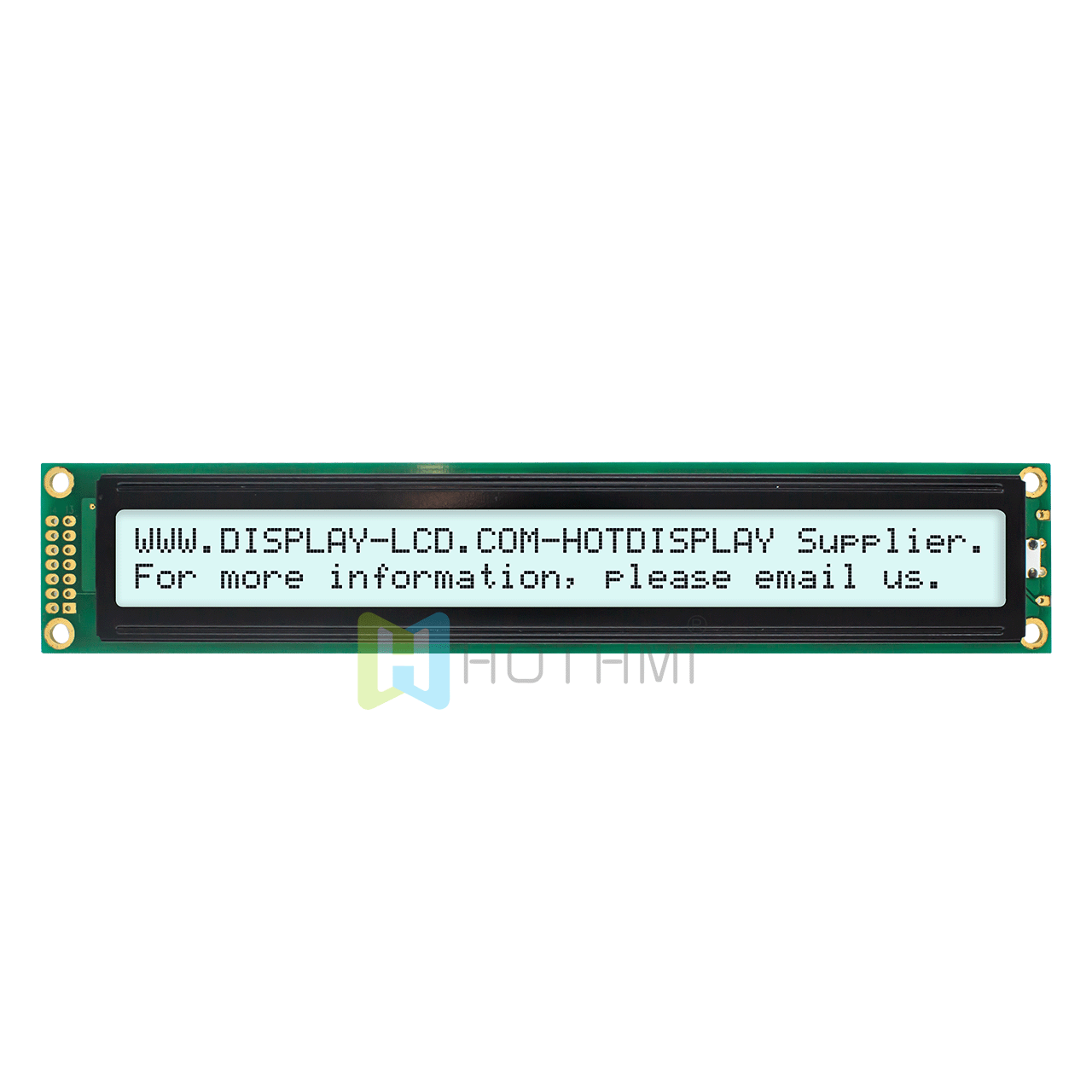 5.0v | 2X40 character monochrome LCD display module | FSTN positive display | with white backlight | Arduino display | white background with gray characters