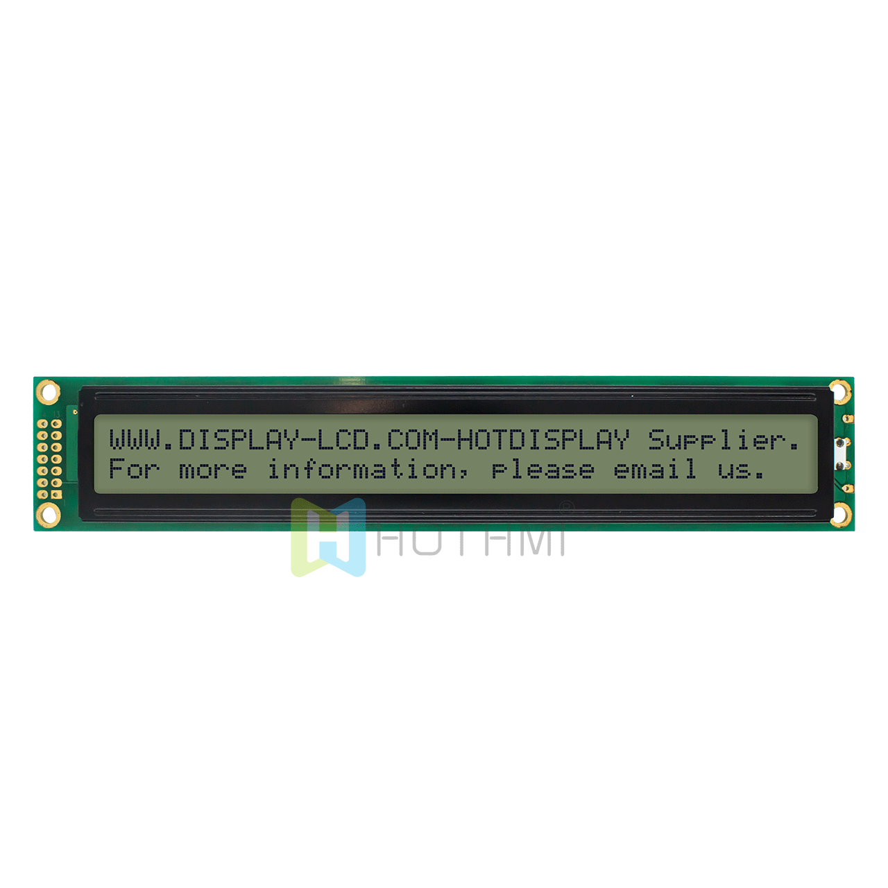 5.0v | 2X40 character monochrome LCD display module | FSTN positive display | with white backlight | Arduino display | white background with gray characters