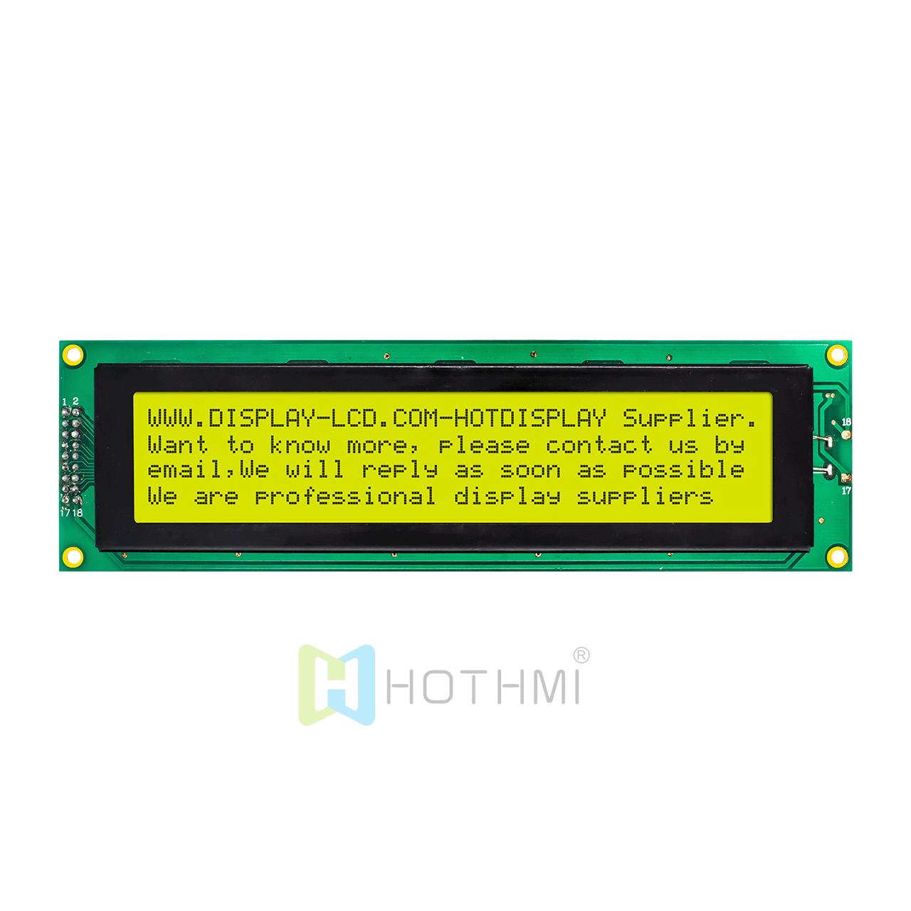5.0v | 4X40 character monochrome LCD display module | STN positive display | with yellow-green backlight | Arduino display | ST7066U controller