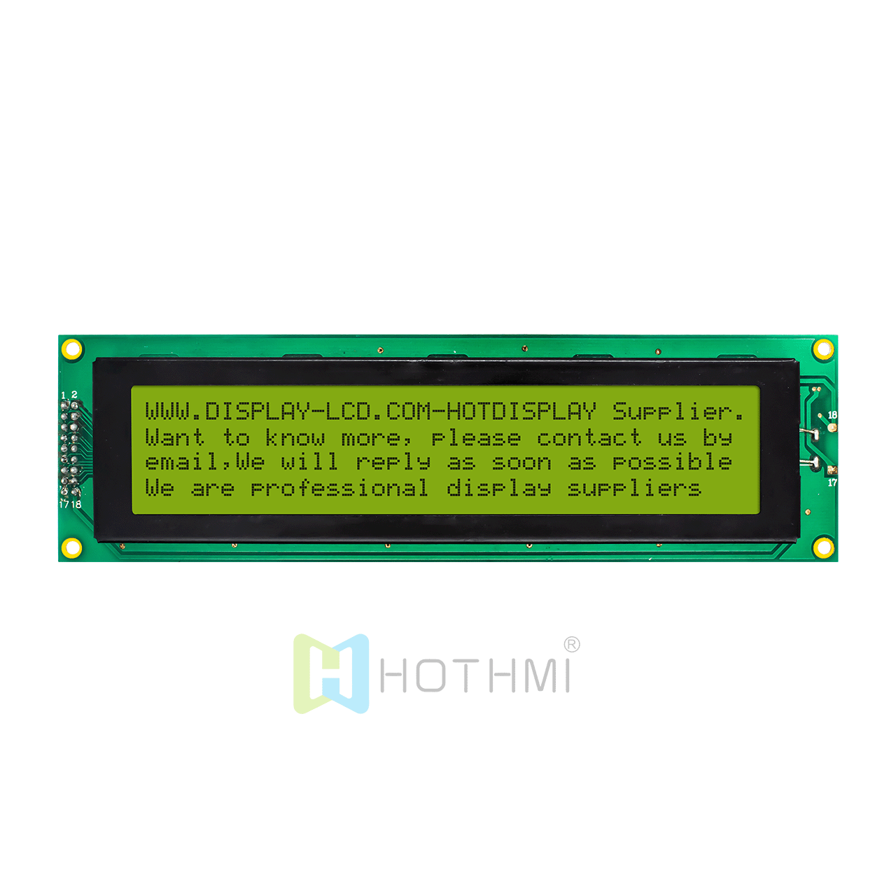 5.0v | 4X40 character monochrome LCD display module | STN positive display | with yellow-green backlight | Arduino display | ST7066U controller