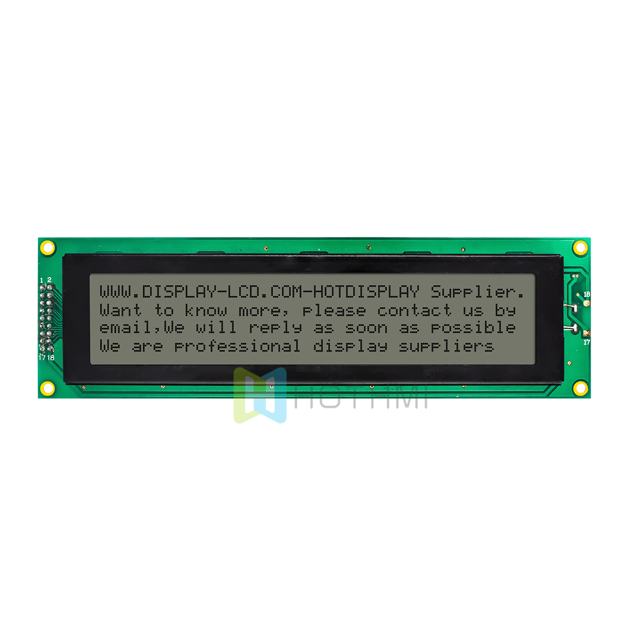 5.0v | 4X40 Character LCD | FSTN Positive Display | With White Backlight | Arduino Display | ST7066U | Transflective Display