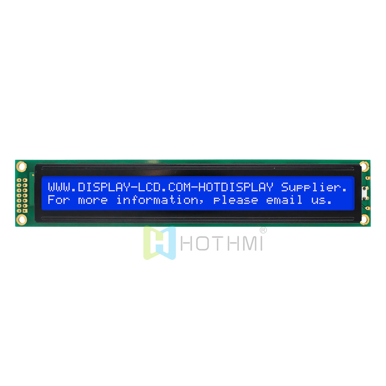 3.3V/5.0v | 2X40 character monochrome LCD display module | STN negative display | with white backlight | blue background with white characters | Arduino display