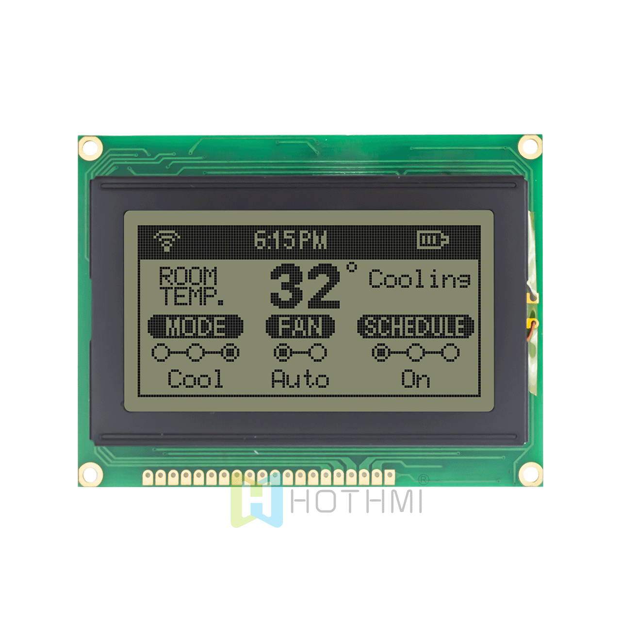 3.2"5.0V/low cost white background graphic display/128x64 graphic LCD module/FSTN forward/white gray image//KS0108/ks0107 or compatible