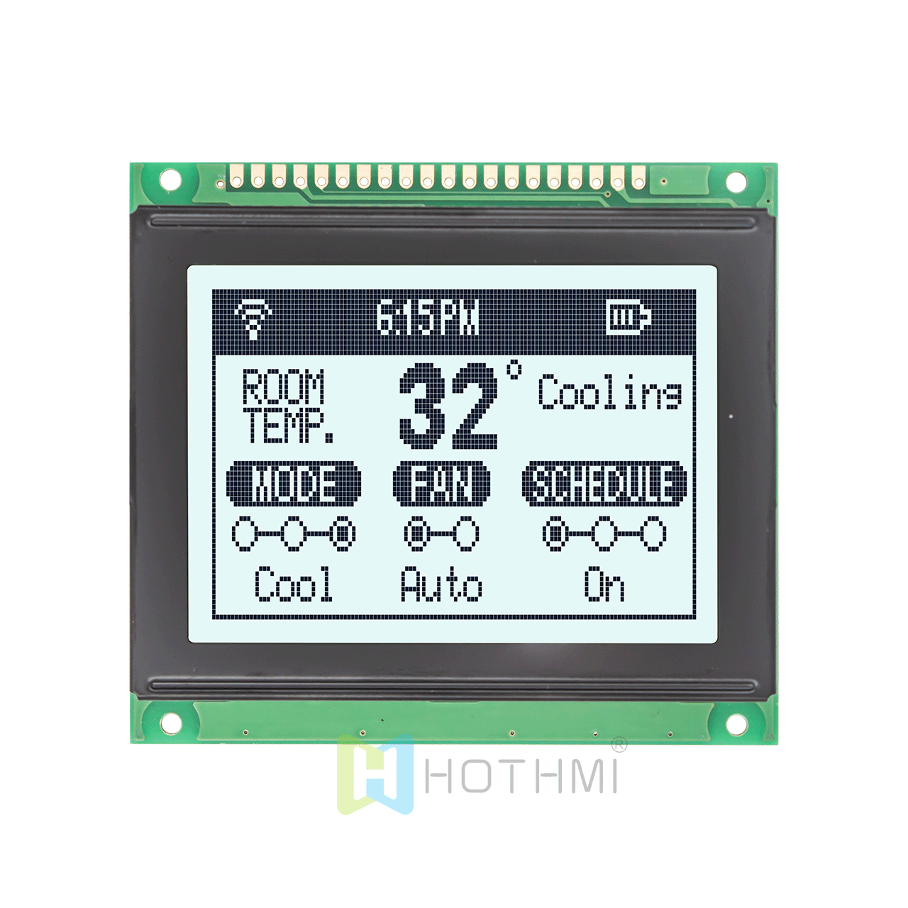 3.0"Arduino LCD | 128x64 LCM graphic display module | FSTN Positive | Gray text on white background | 5.0v | KS0108 or compatible