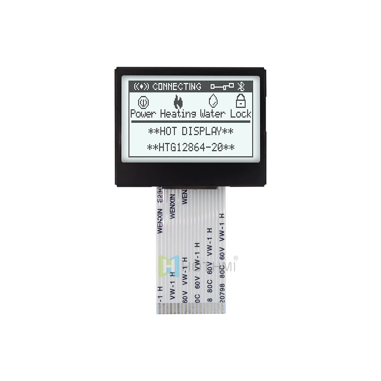 1.7 inches | 128 x 64 low-cost graphic LCD module | gray text on white 128x64 graphic LCD module | ST7565R | MCU interface | Arduino