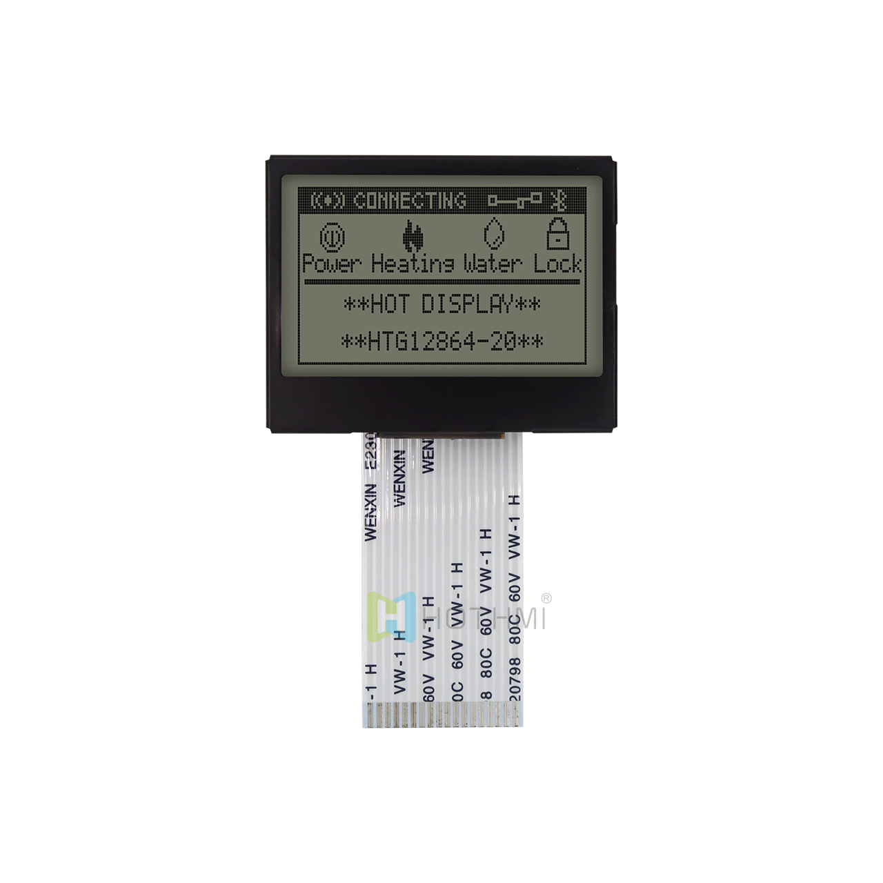 1.7 inches | 128 x 64 low-cost graphic LCD module | gray text on white 128x64 graphic LCD module | ST7565R | MCU interface | Arduino