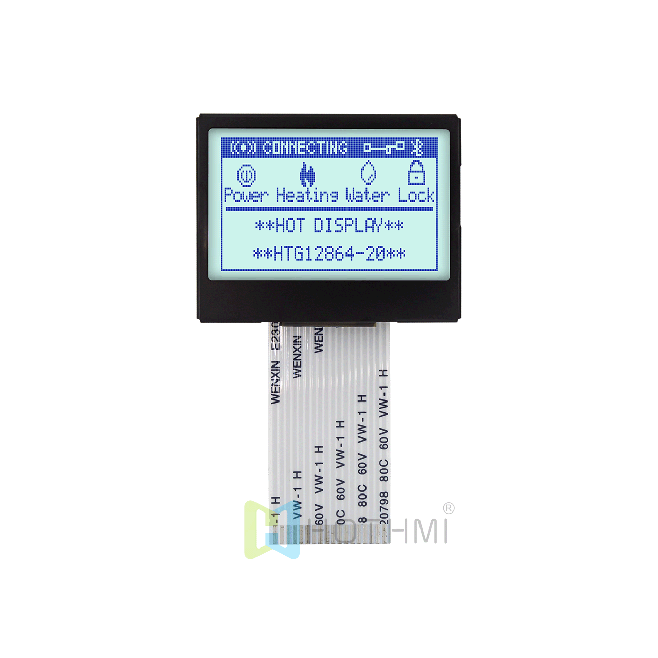 1.7 inch 128X64 graphic LCD module | STN + LCD display | With white side backlight | ST7565R controller