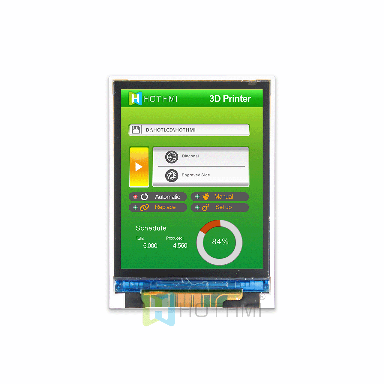 2.0 inch smart serial screen 240x320 pixels IPS UART HMI smart serial screen TFT display module readable under sunlight