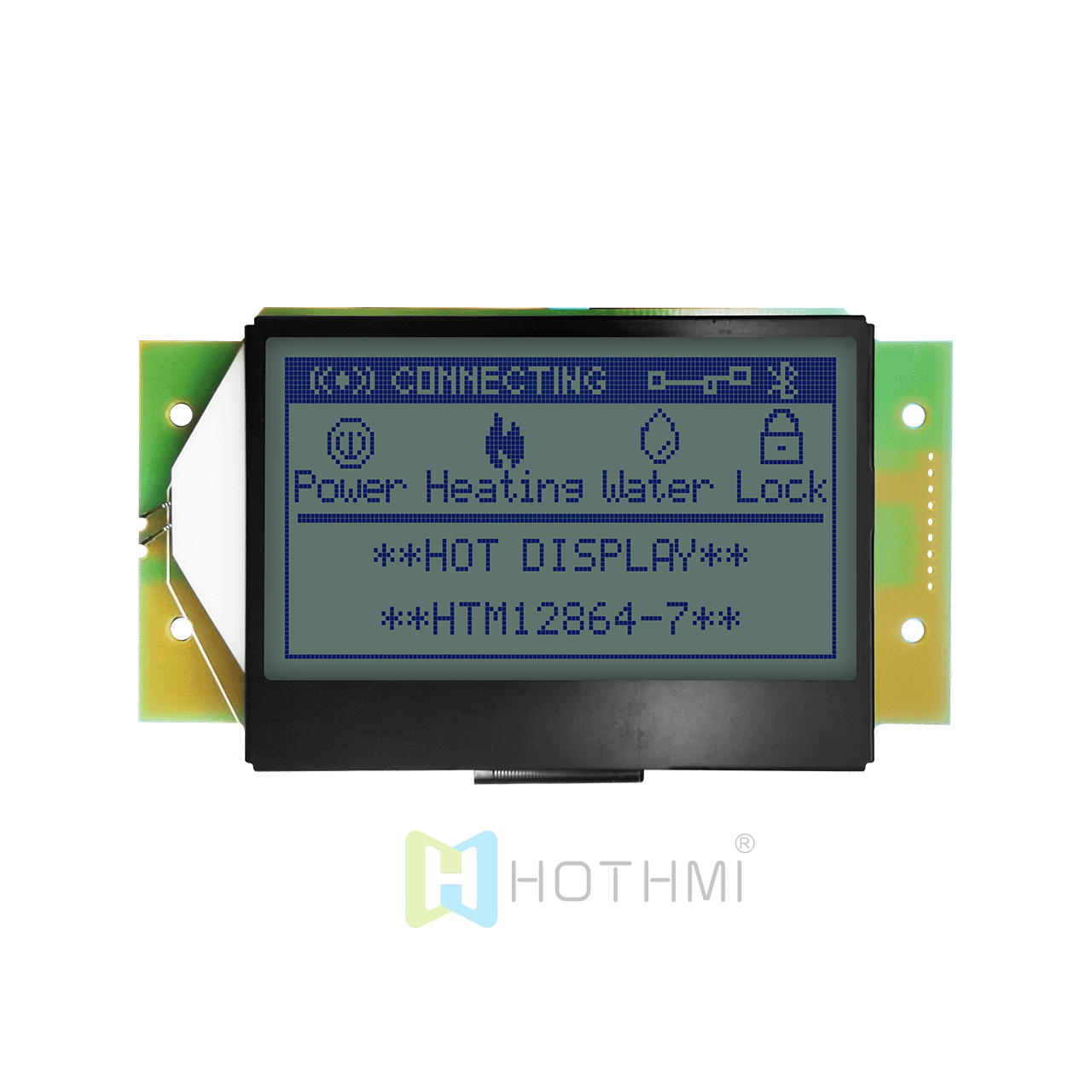 3.0-inch gray background blue character graphic LCD module | 128x64 graphic display LCD module | SPI interface | STN positive display