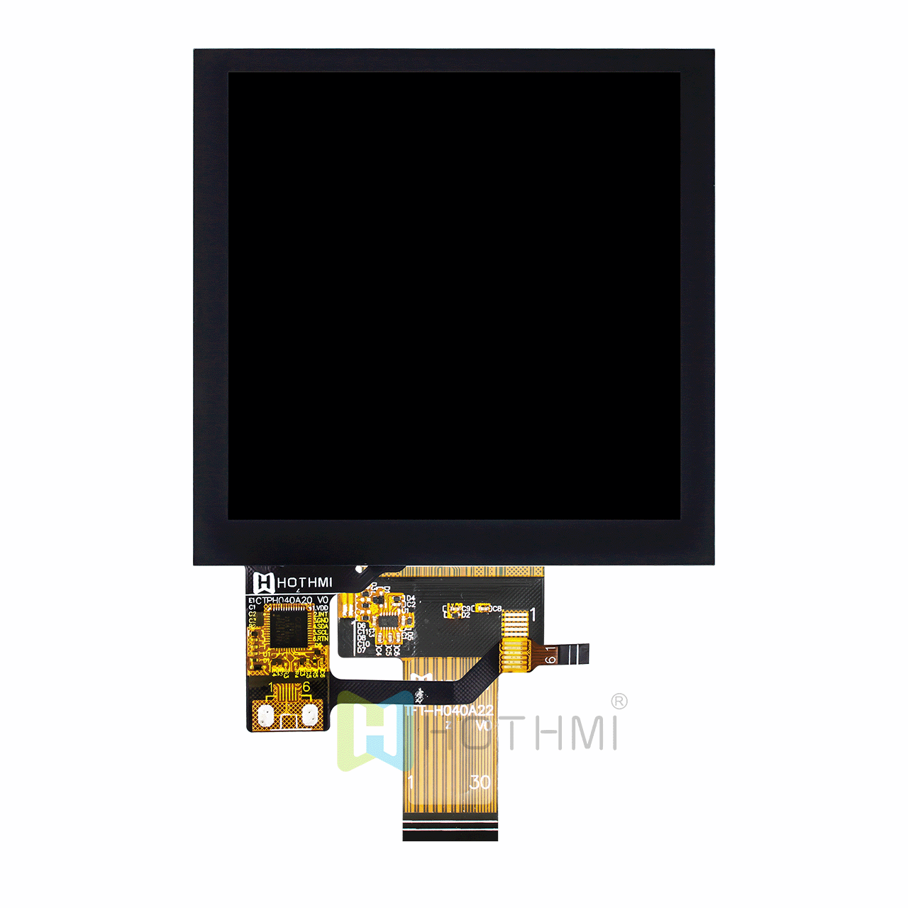 4.0inch square TFT LCD module display 720X720px HD/ST7701S/LVDS interface/IPS/with capacitive touch screen