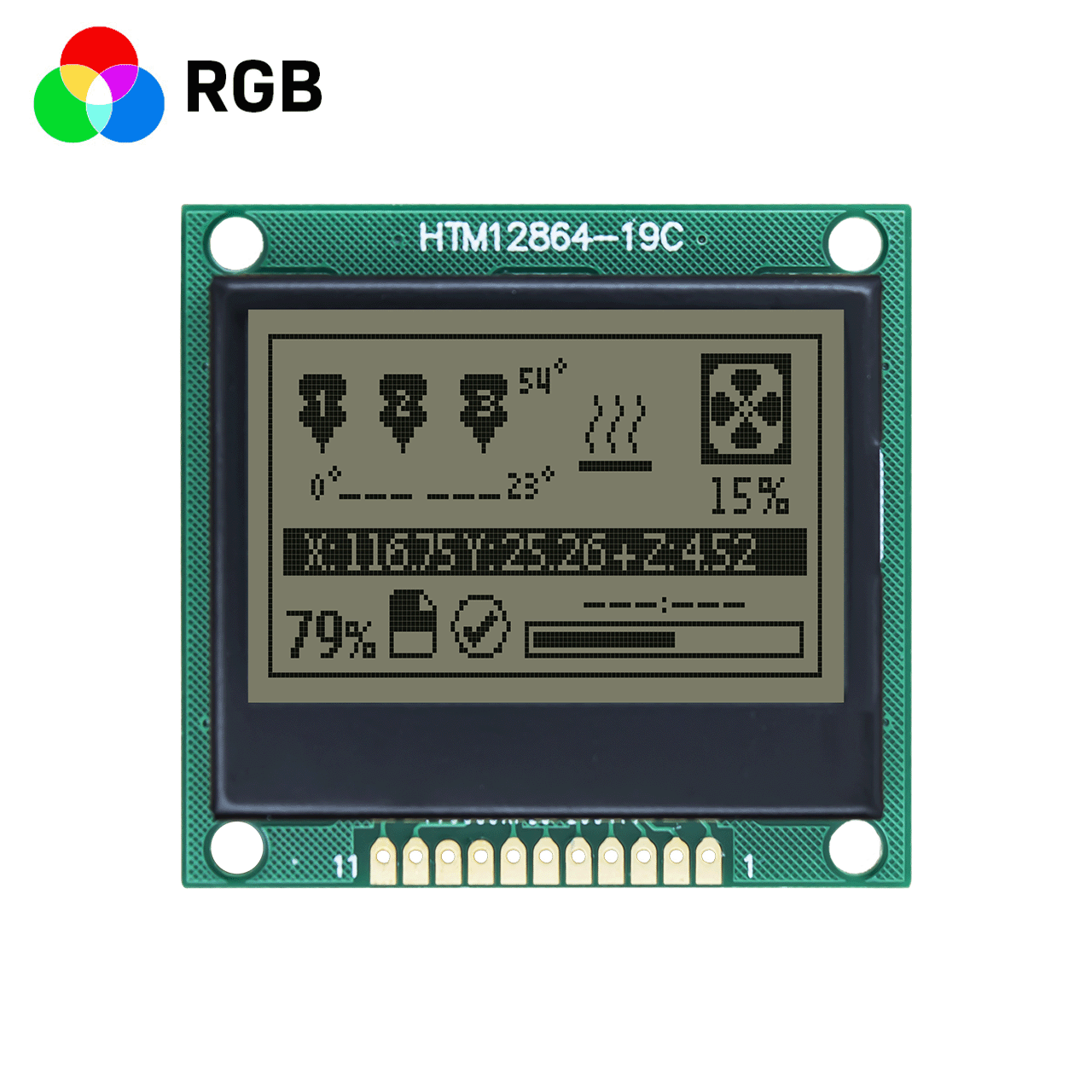 thumbnail image 2 of HQ 1.3" 128x64 OLED Graphic Display Module SPI LCD – White On Black, MDFLY 2 of 6