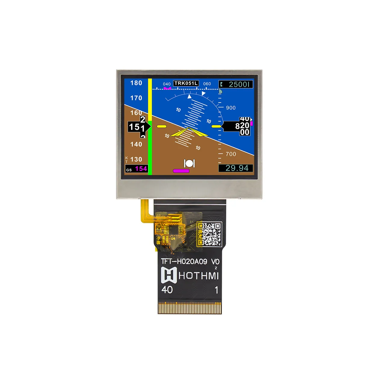 2英寸480x360 TFT LCD显示屏，带RGB接口