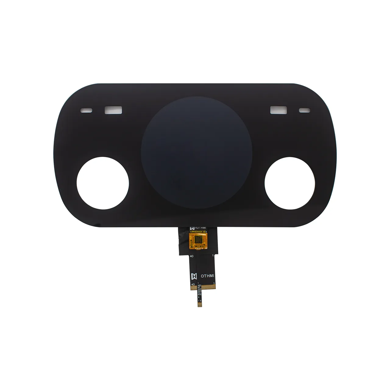 3.4 inch Round TFT LCD Display With uxTouch CTP 800x800 Resolution