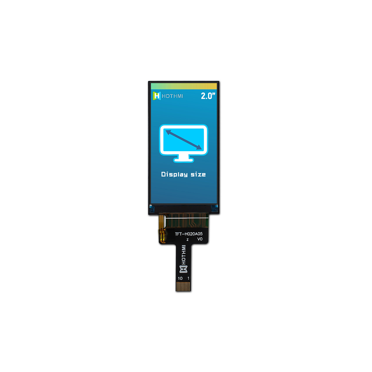 2.0 Inch TFT LCD Display 170x320 Resolution SPI Interface