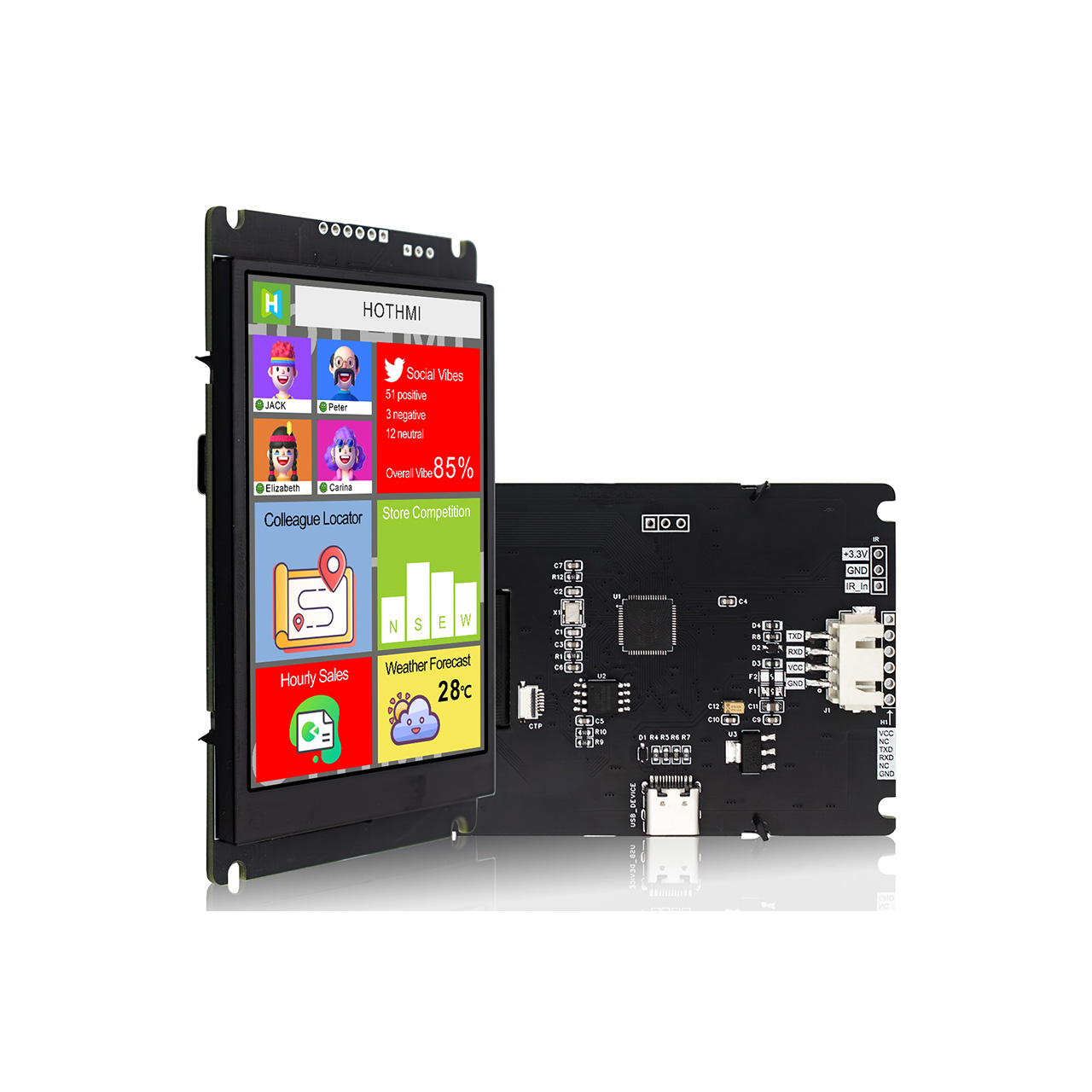 3.5 Inch Smart UART TFT LCD Display Module